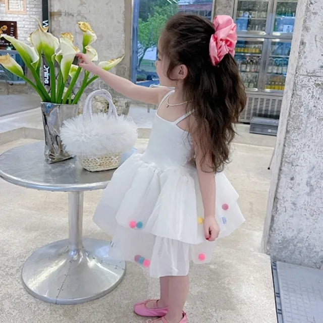 Girls Formal dress- Pompom Princess