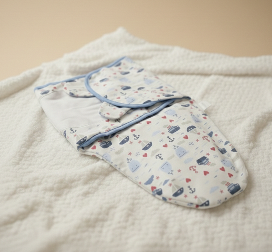 Baby Swaddle Wrap-White