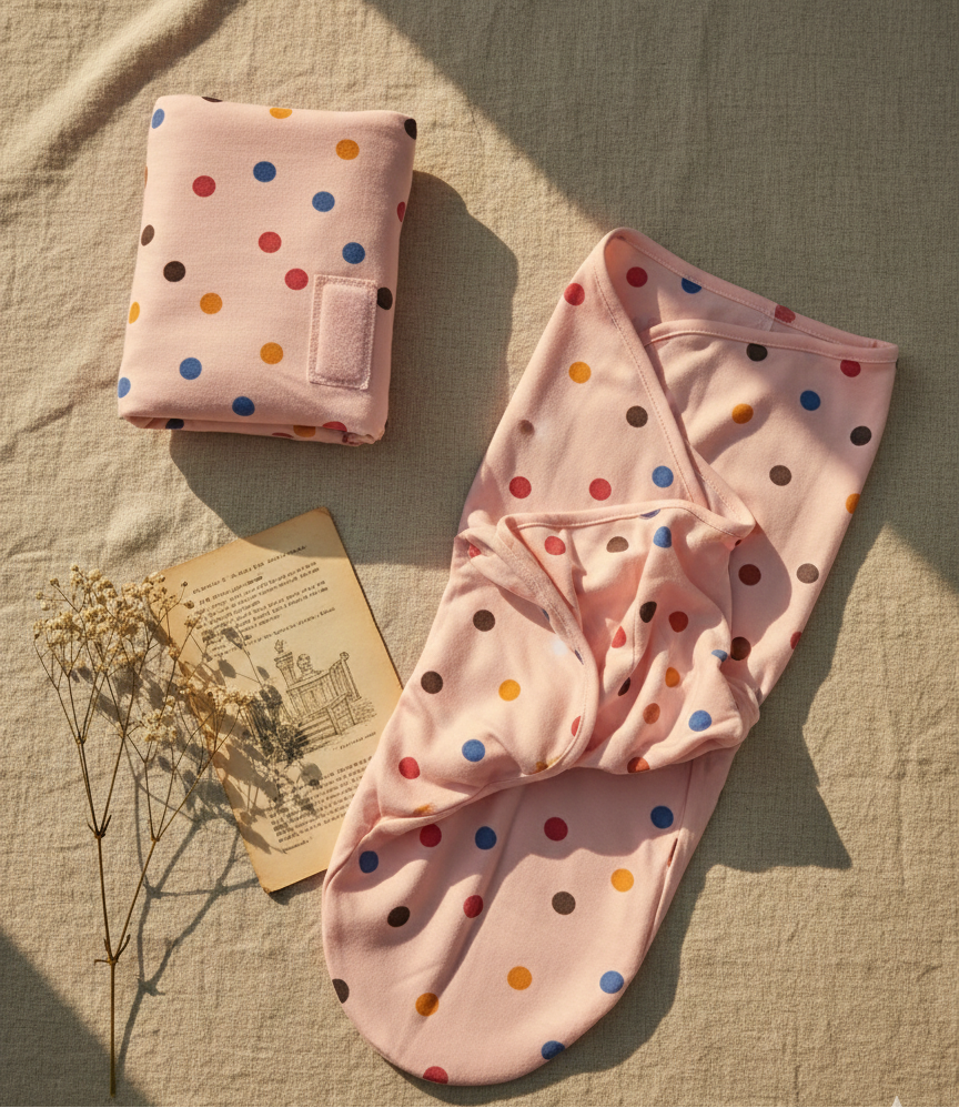 Baby Swaddle Wrap-Peach