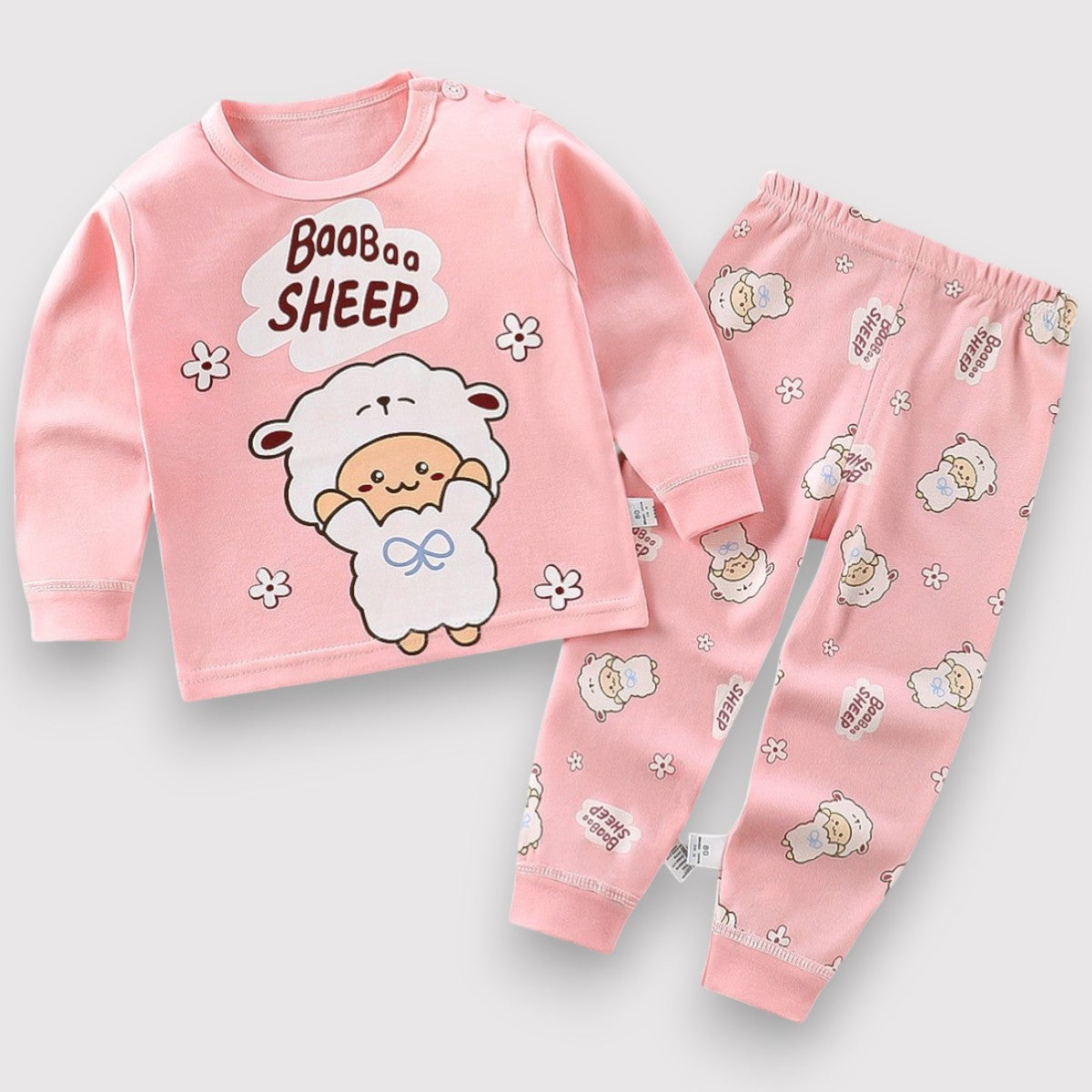 Autumn Pajama Set-Pink Sheep