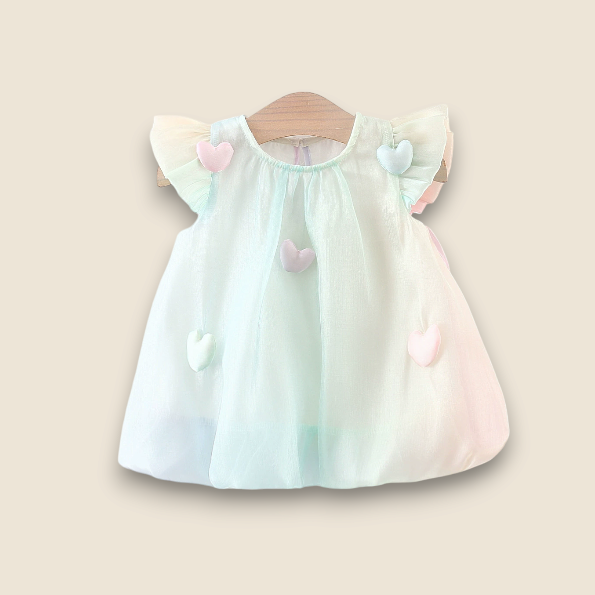 Girls Formal dress-Plushy hearts