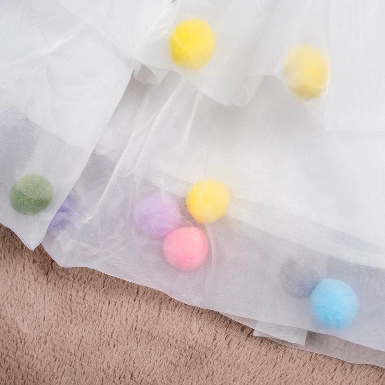 Girls Formal dress- Pompom Princess