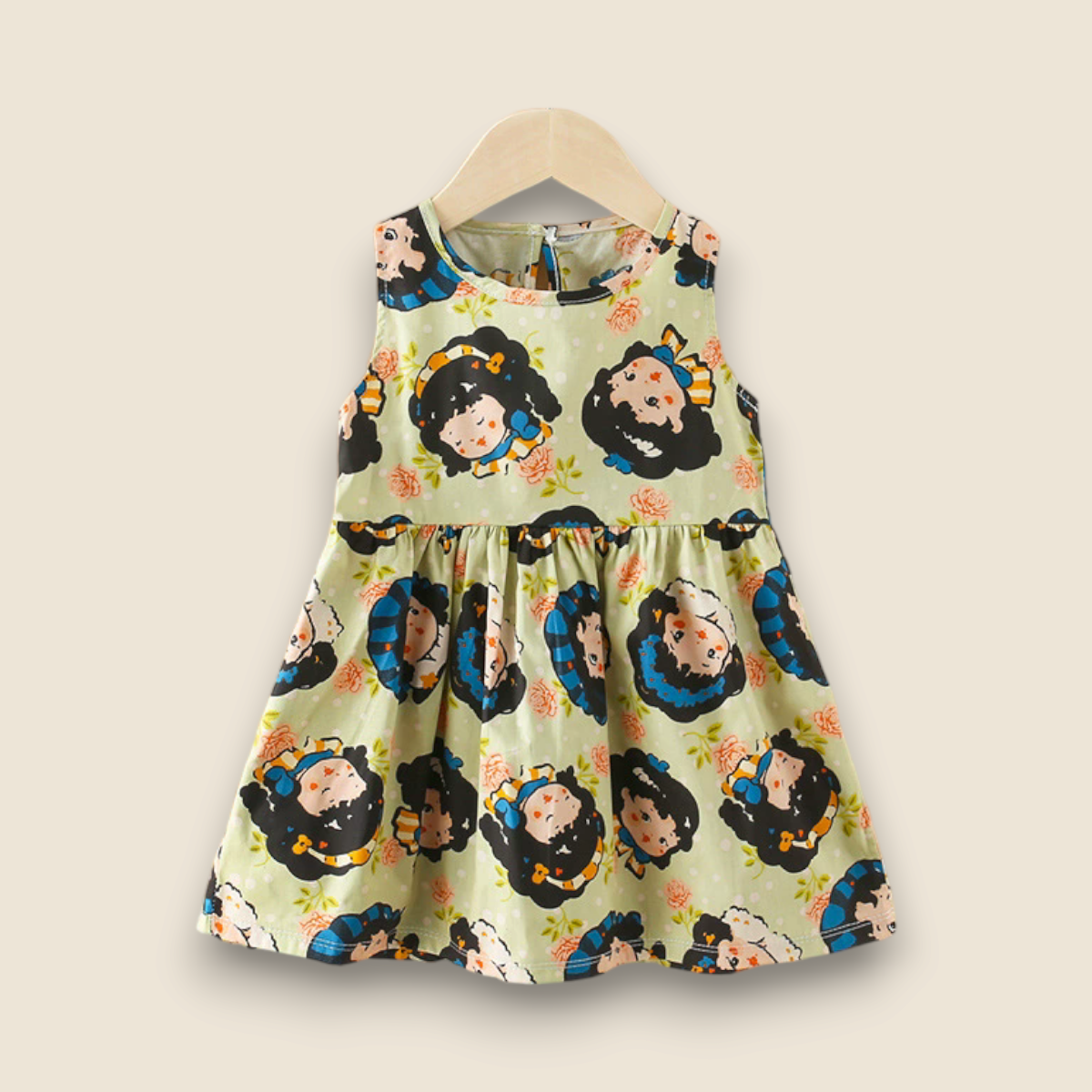 Girls summer dress-Snow white