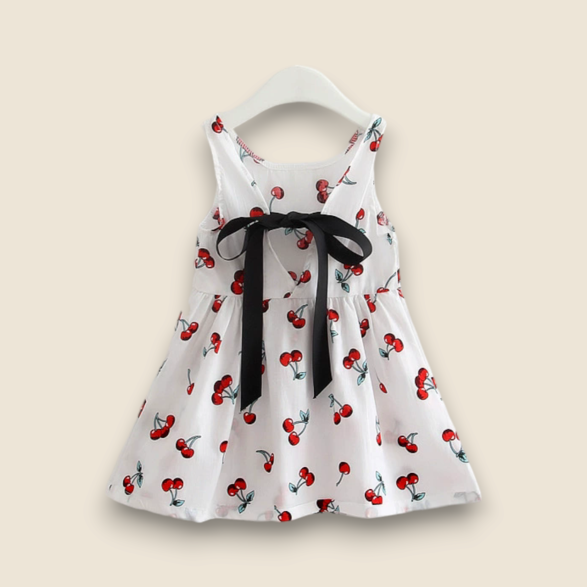 Girls summer dress-Cherries