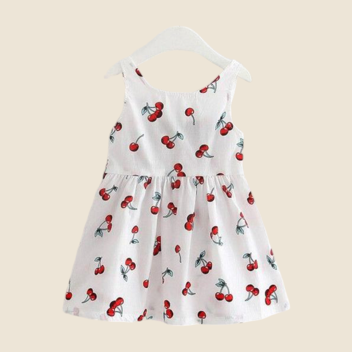 Girls summer dress-Cherries
