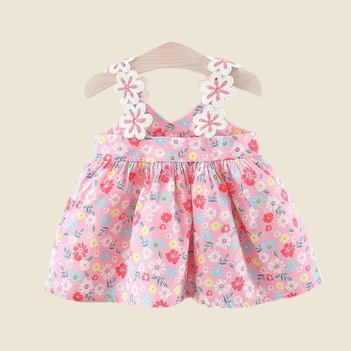 Girls Summer dress- Pink Garden
