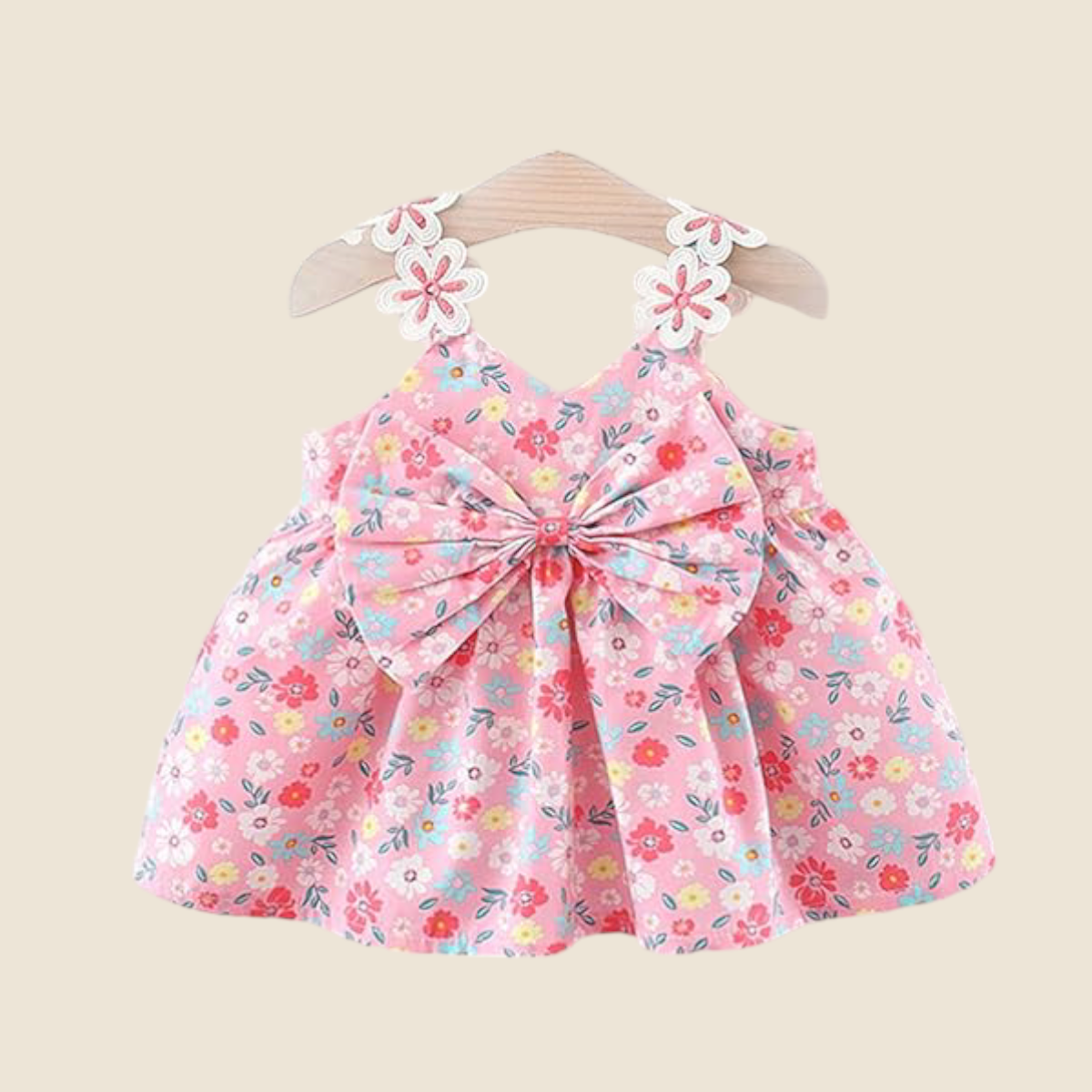 Girls Summer dress- Pink Garden