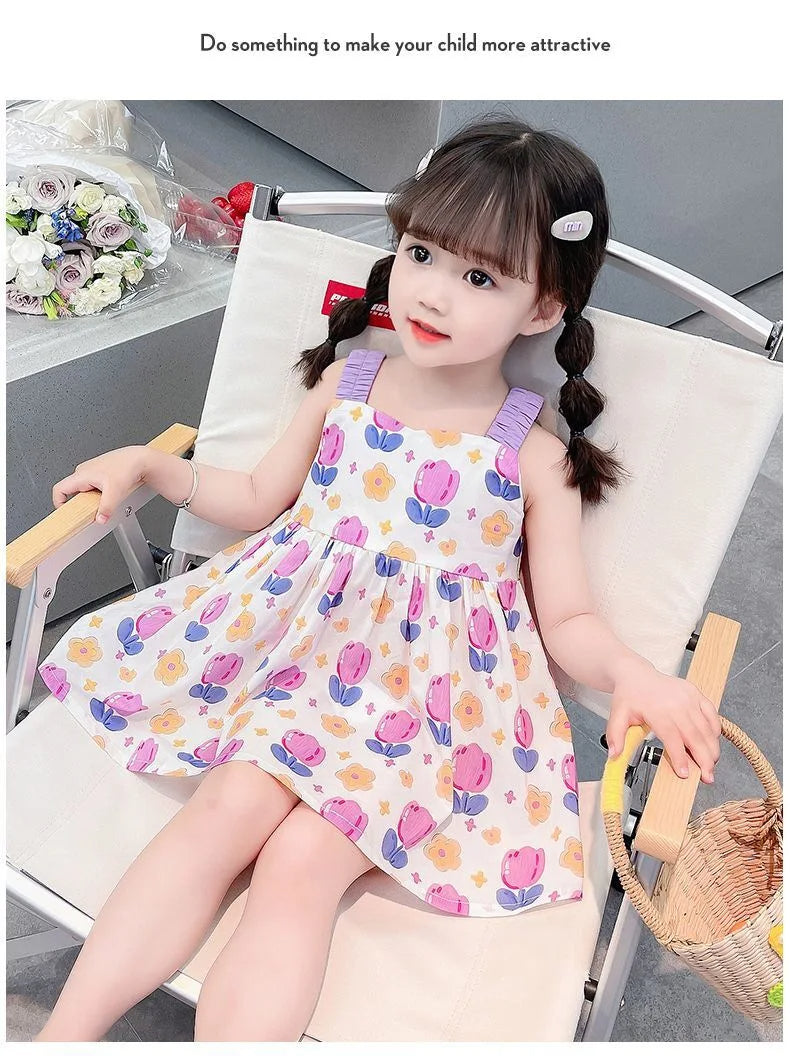 Girls summer dress-tulip