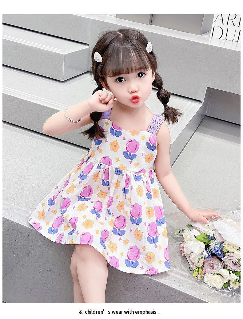 Girls summer dress-tulip