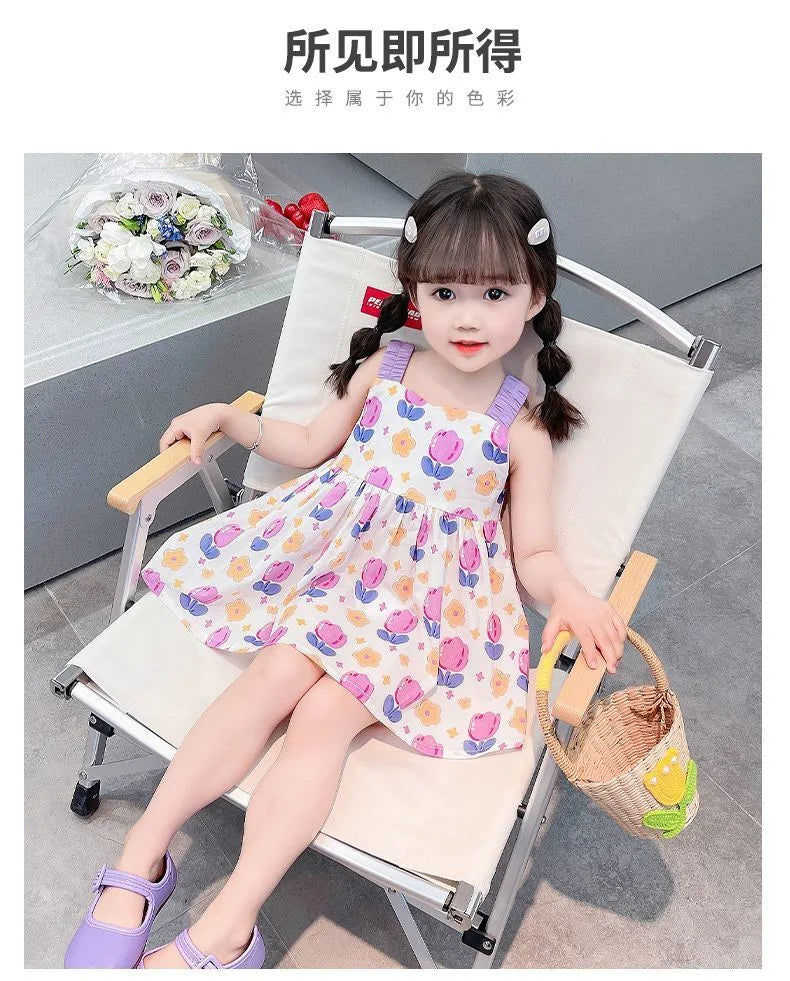 Girls summer dress-tulip