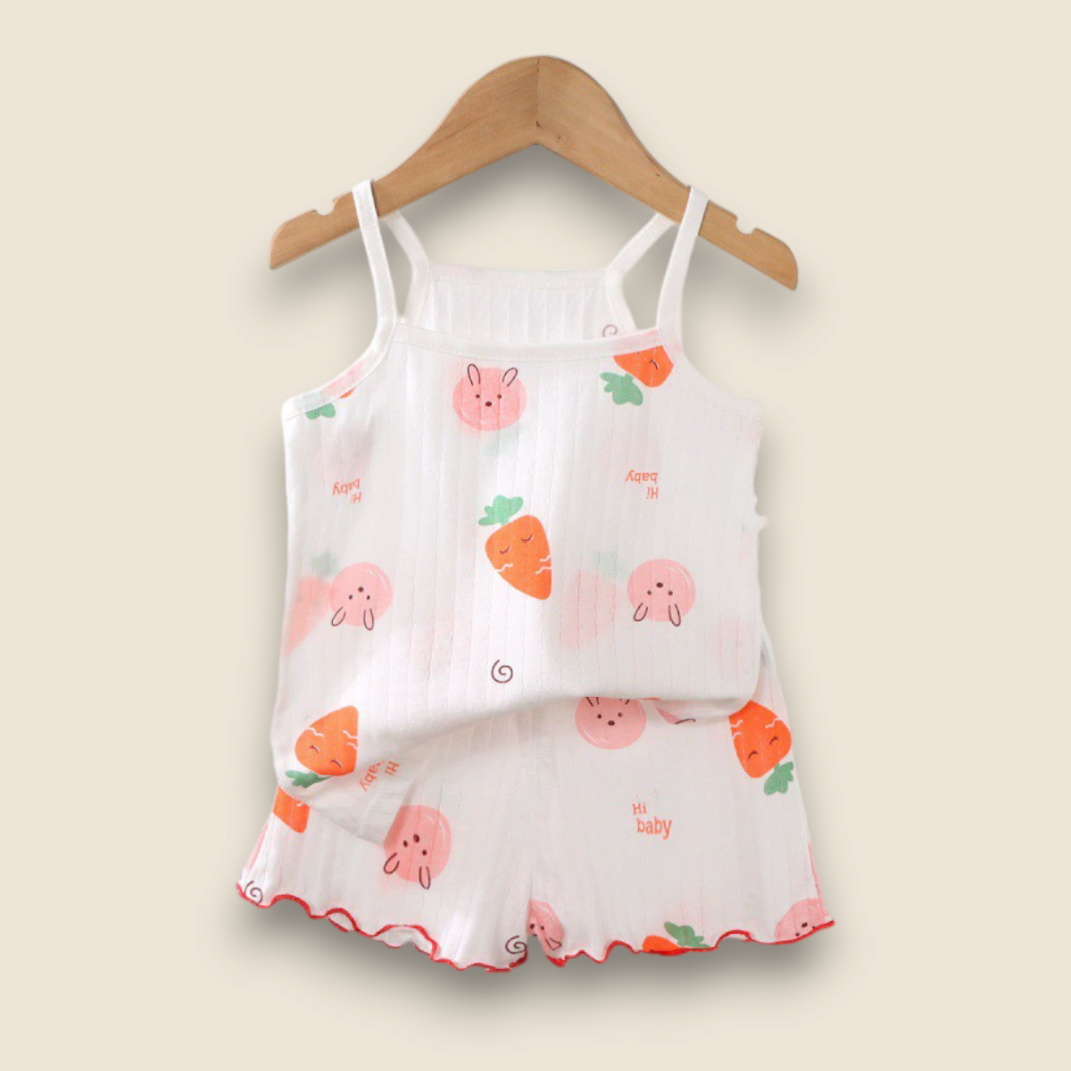 Girls summer set-carrots