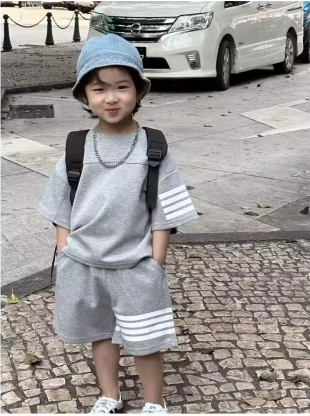 Boys Summer set-Grey