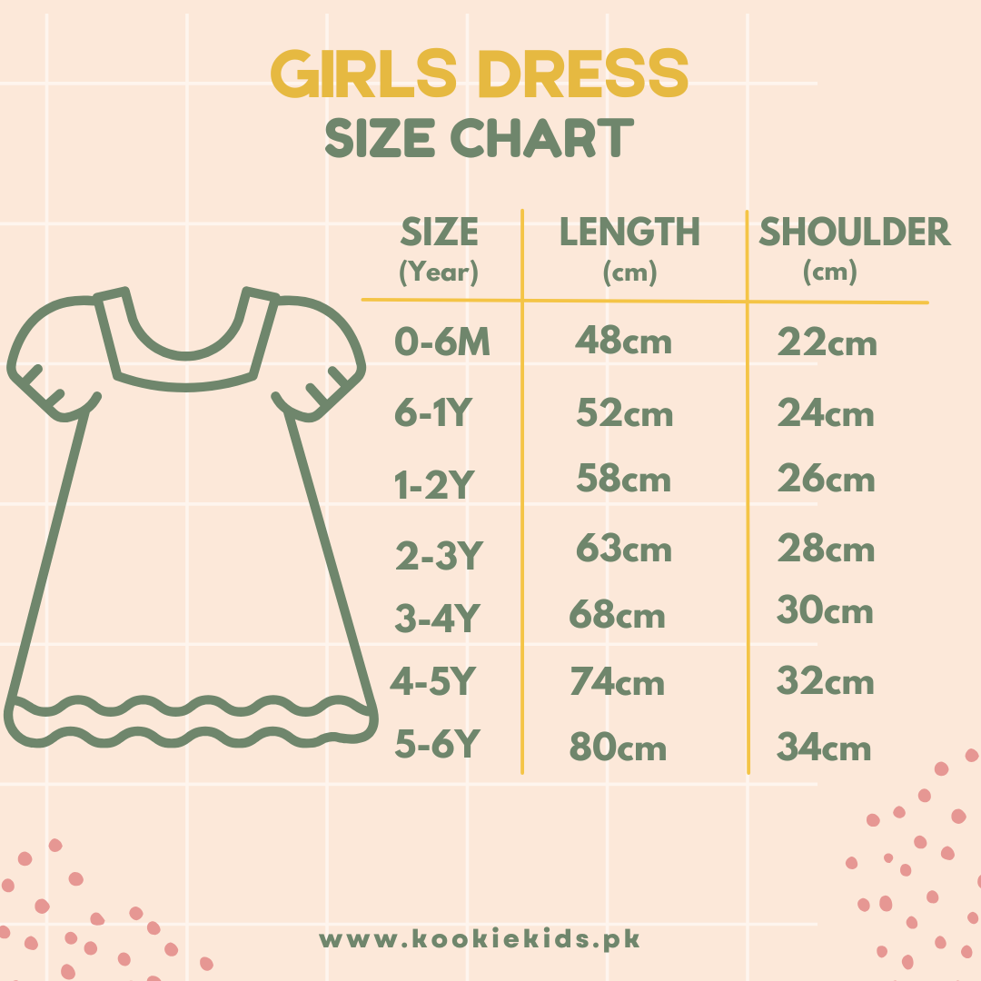 Girls Summer Frock-Orange hearts