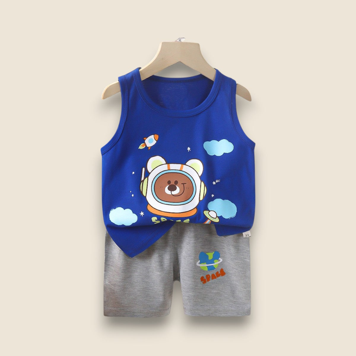 Cotton Summer Set-Space Dog