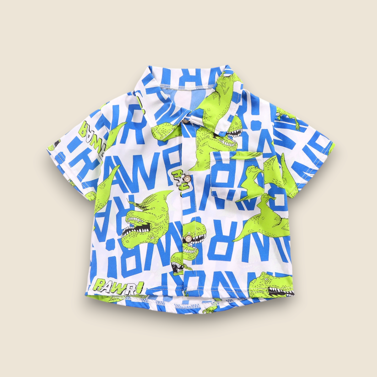 Summer Buttondown Shirt-Rawr