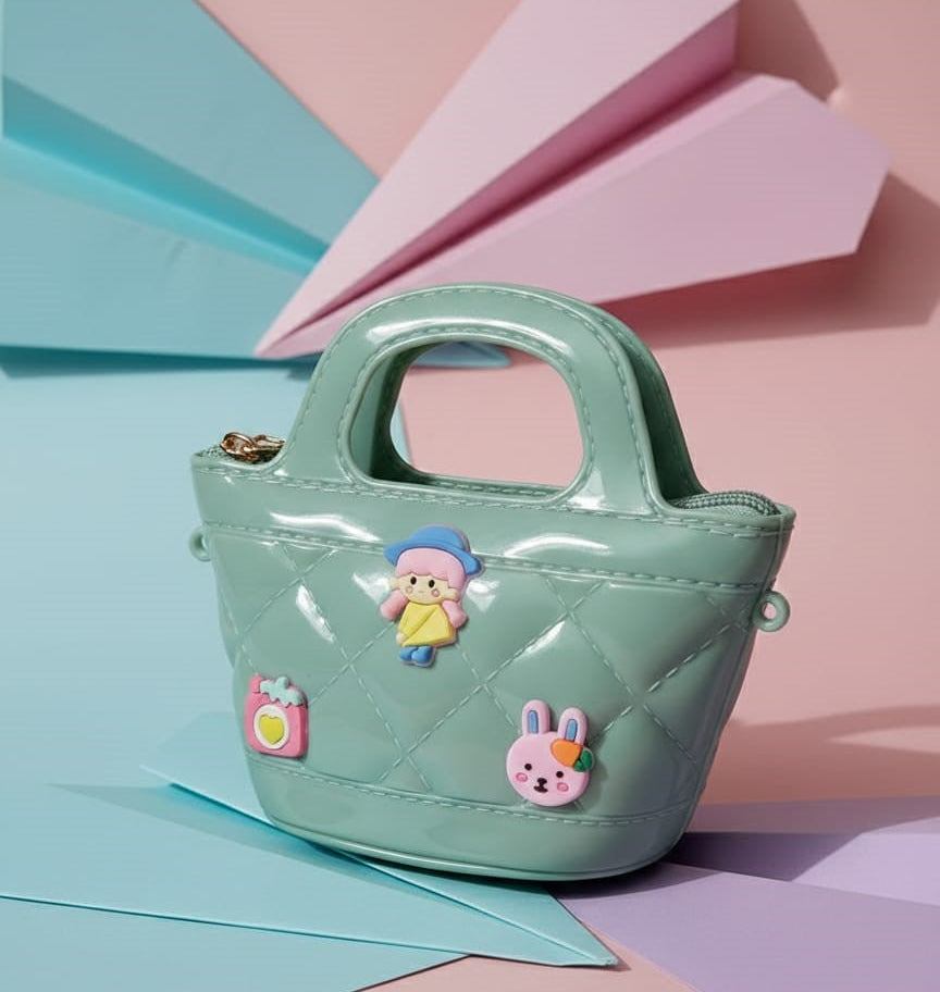 Crossbody Kids Bag-Sage Green