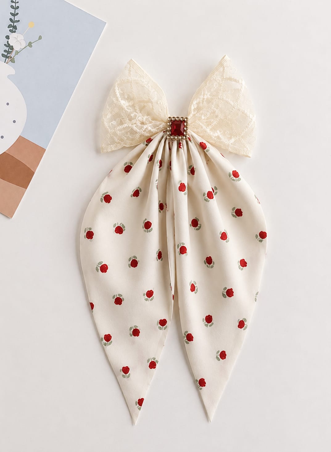 Korean Bow Clip-Tulips