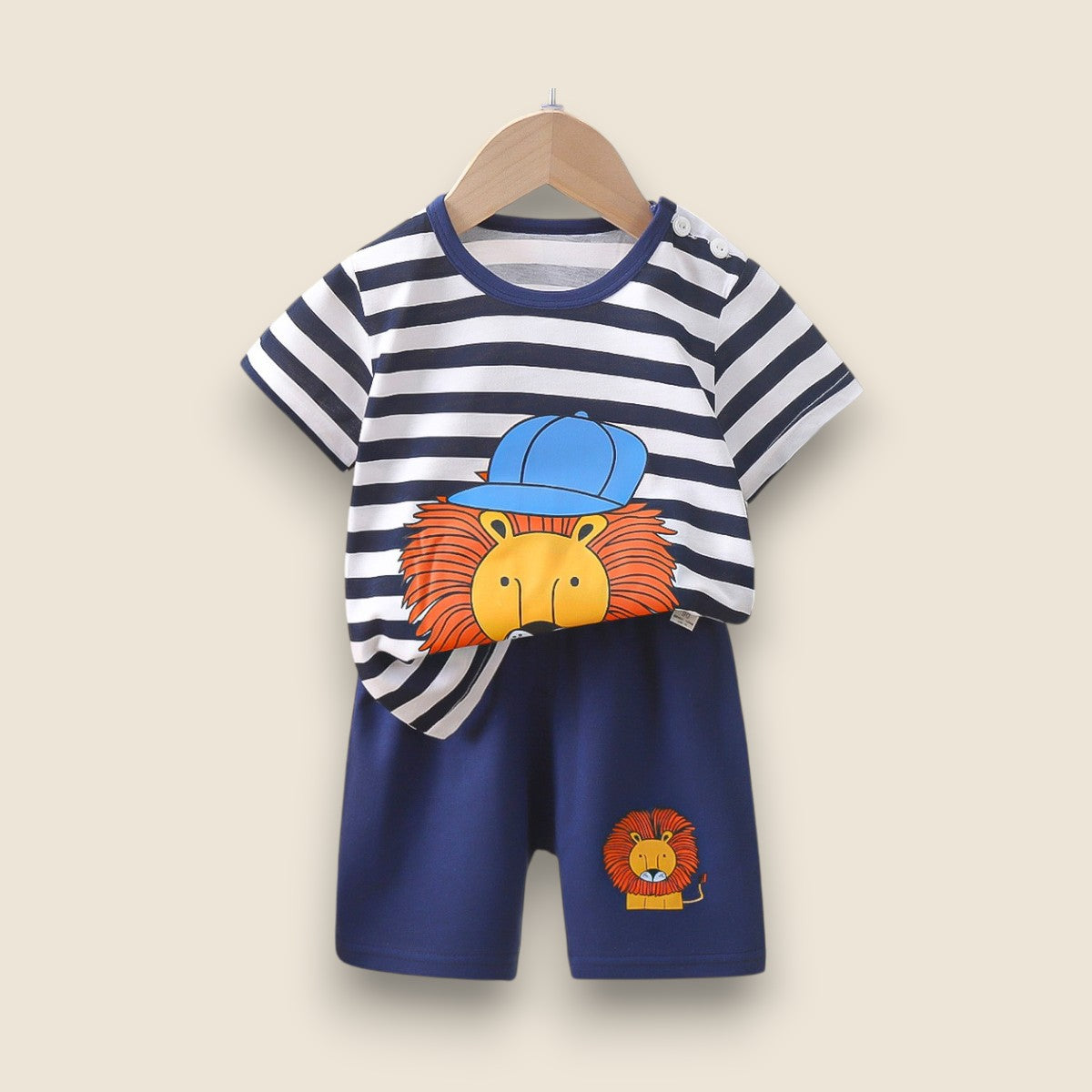 Cotton Summer Set-Cool Tiger