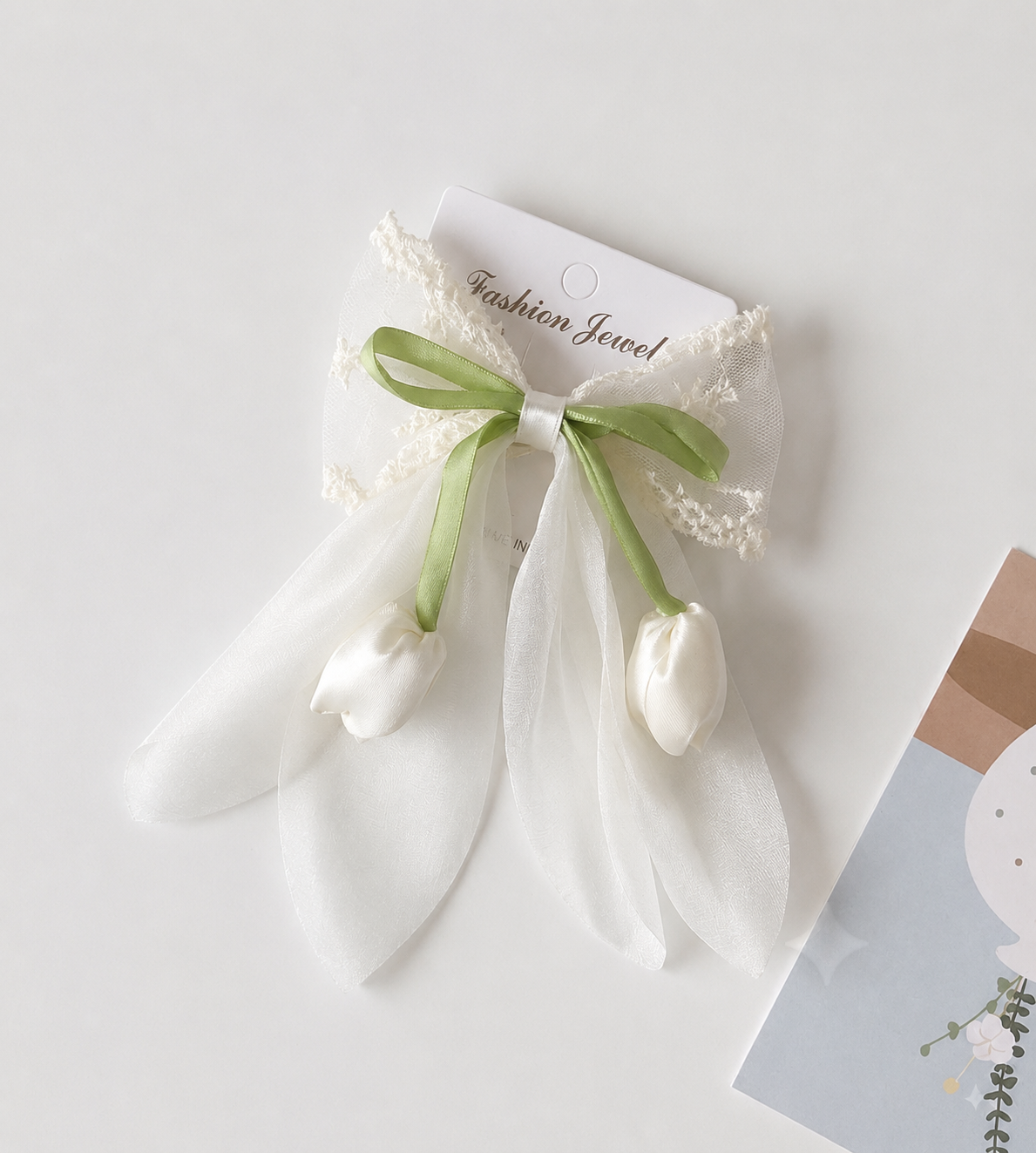 Tulip Bow Hair clip-Large