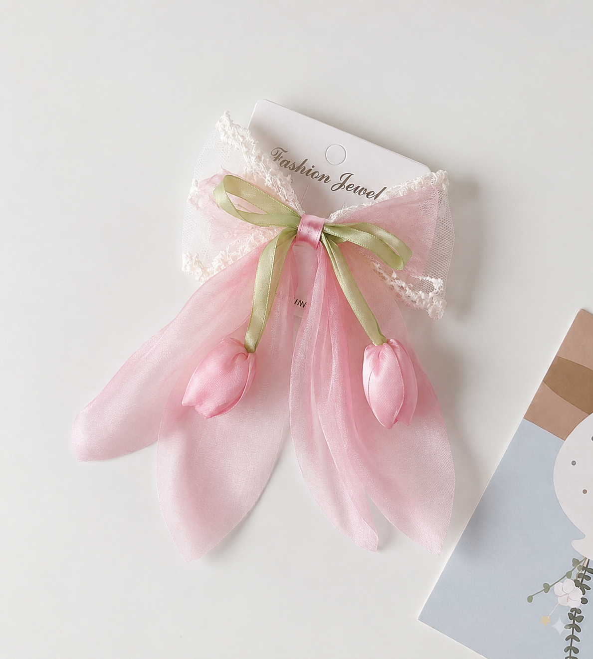 Tulip Bow Hair clip-Large