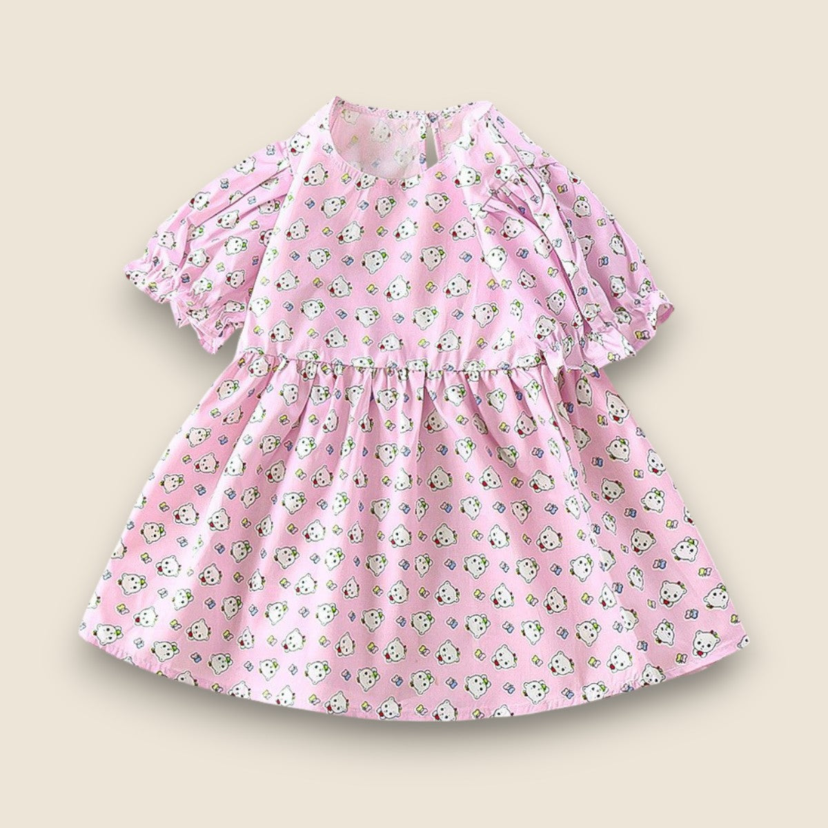 Girls Summer dress- Cute kitty