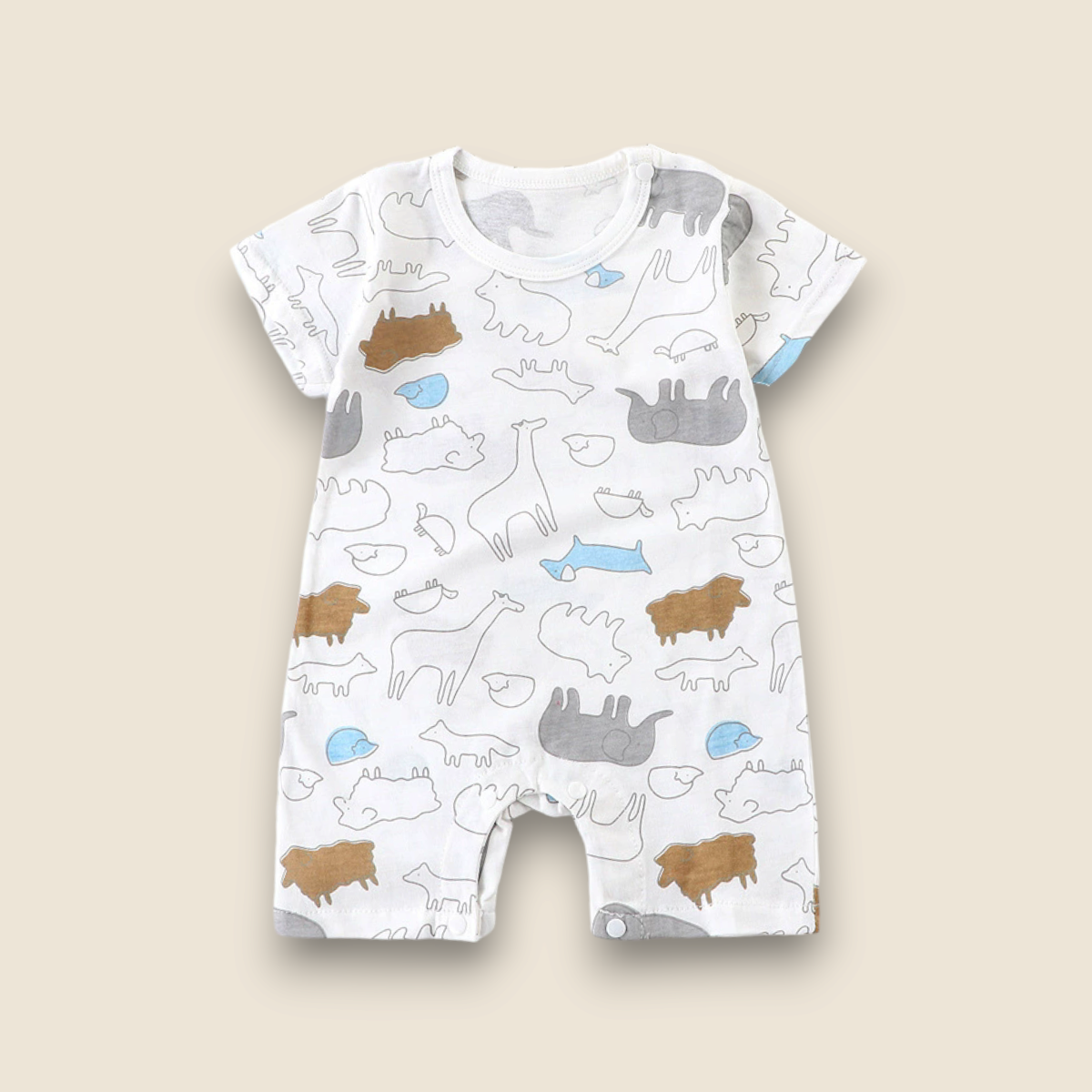 Baby Summer Romper-Animals