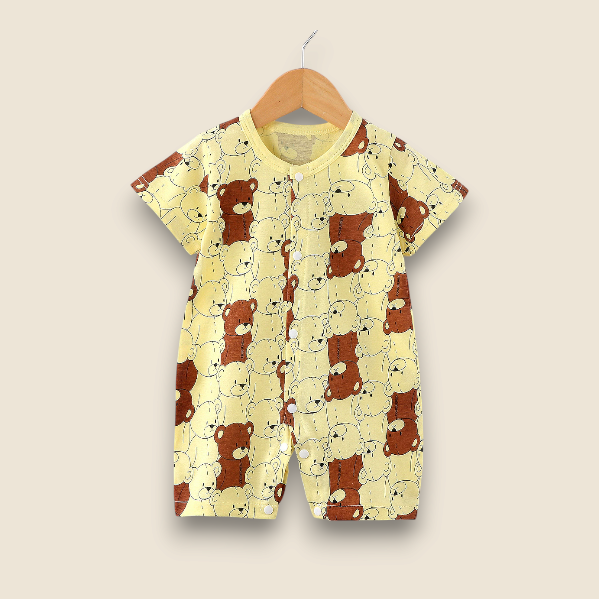 Baby Summer Romper-Beary Bear