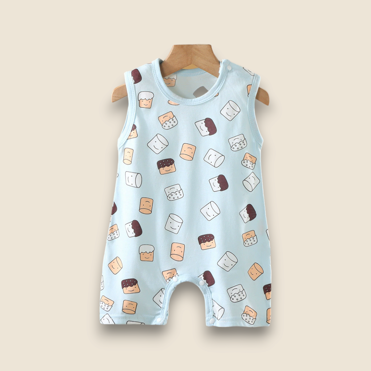 Baby Summer Romper-Marshmallow