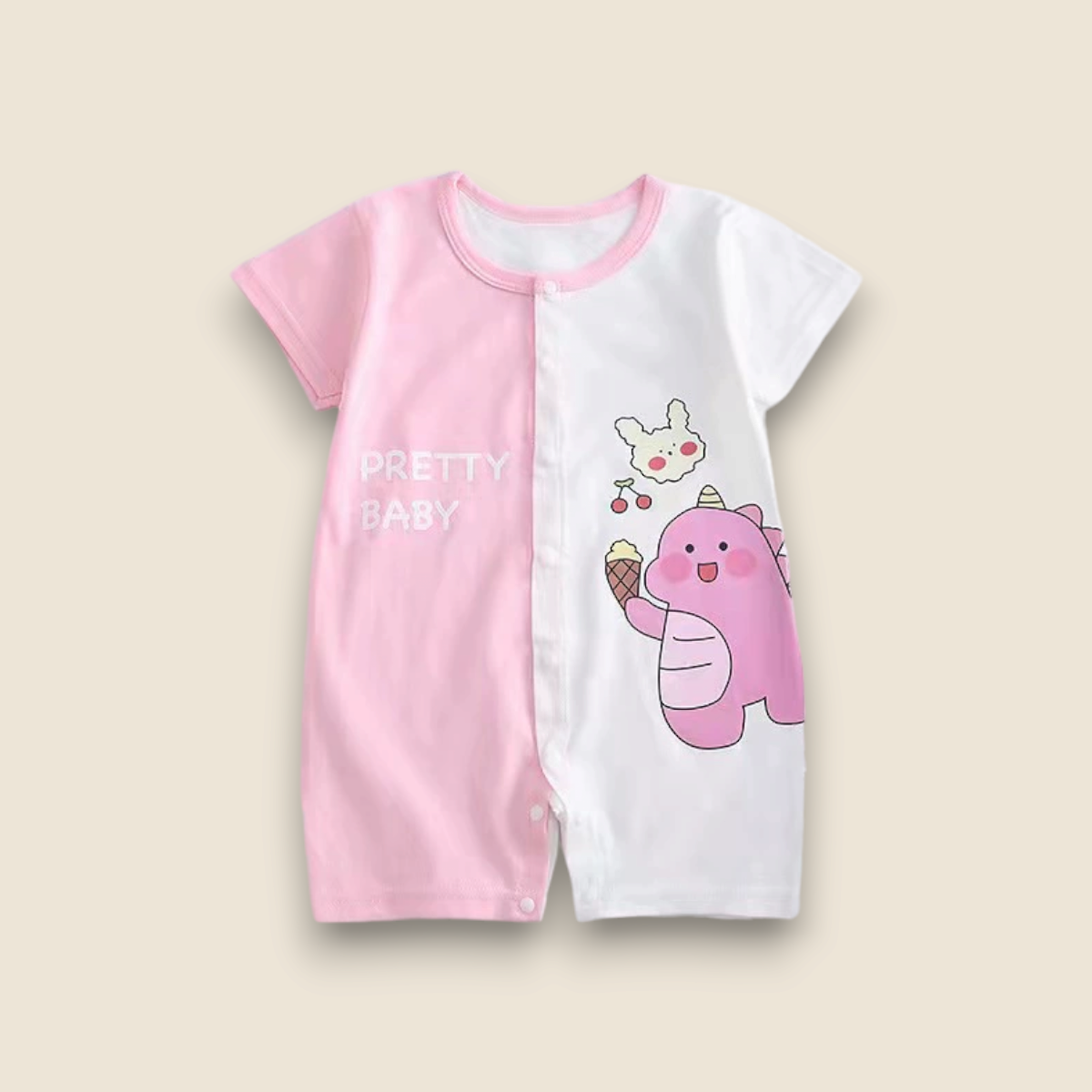 Baby Summer Romper-Pretty Baby (Pink)
