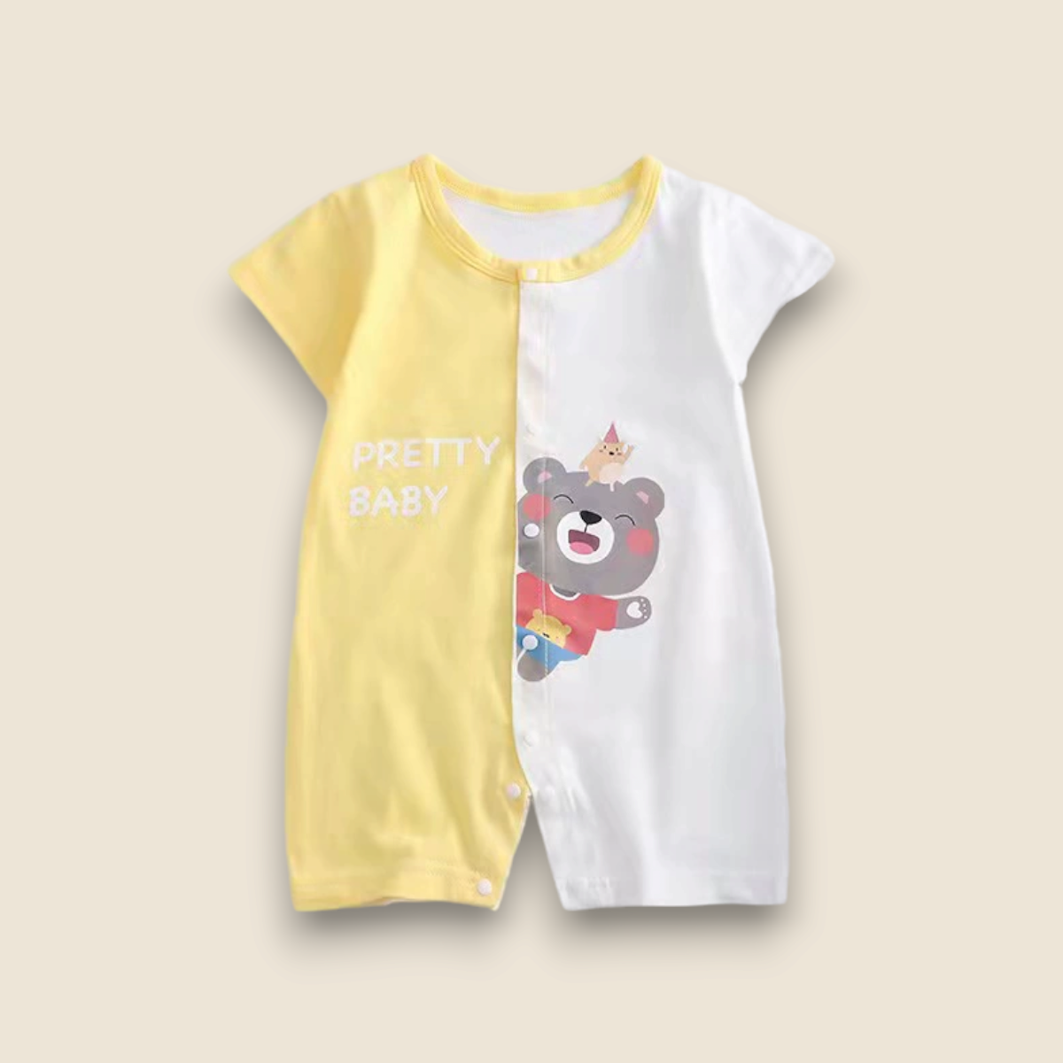 Baby Summer Romper-Pretty Baby (Yellow)