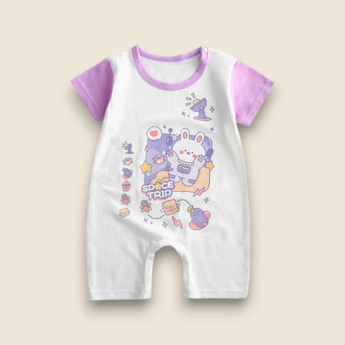 Baby Summer Romper-Space Trip
