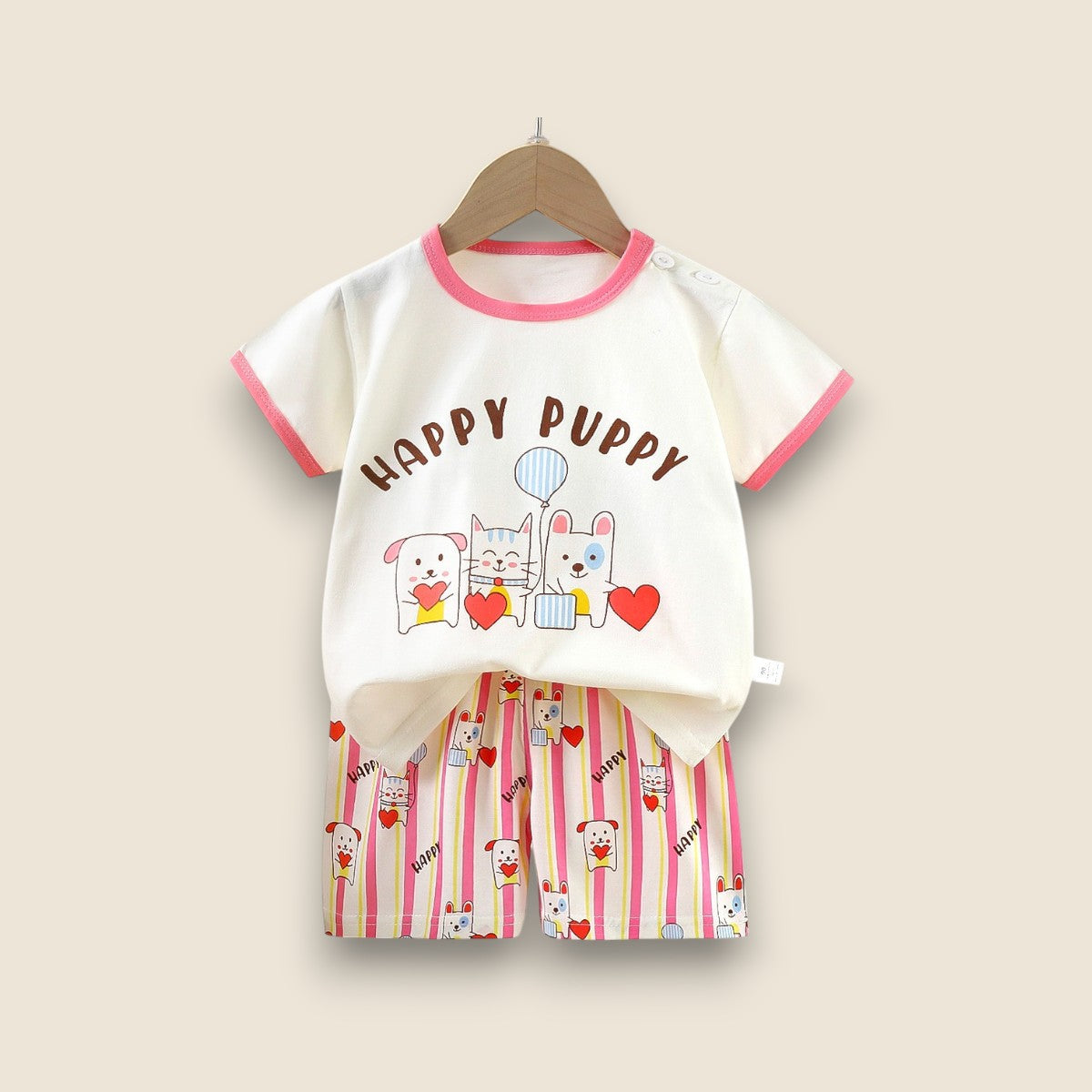 Cotton Summer Set-Happy Puppy