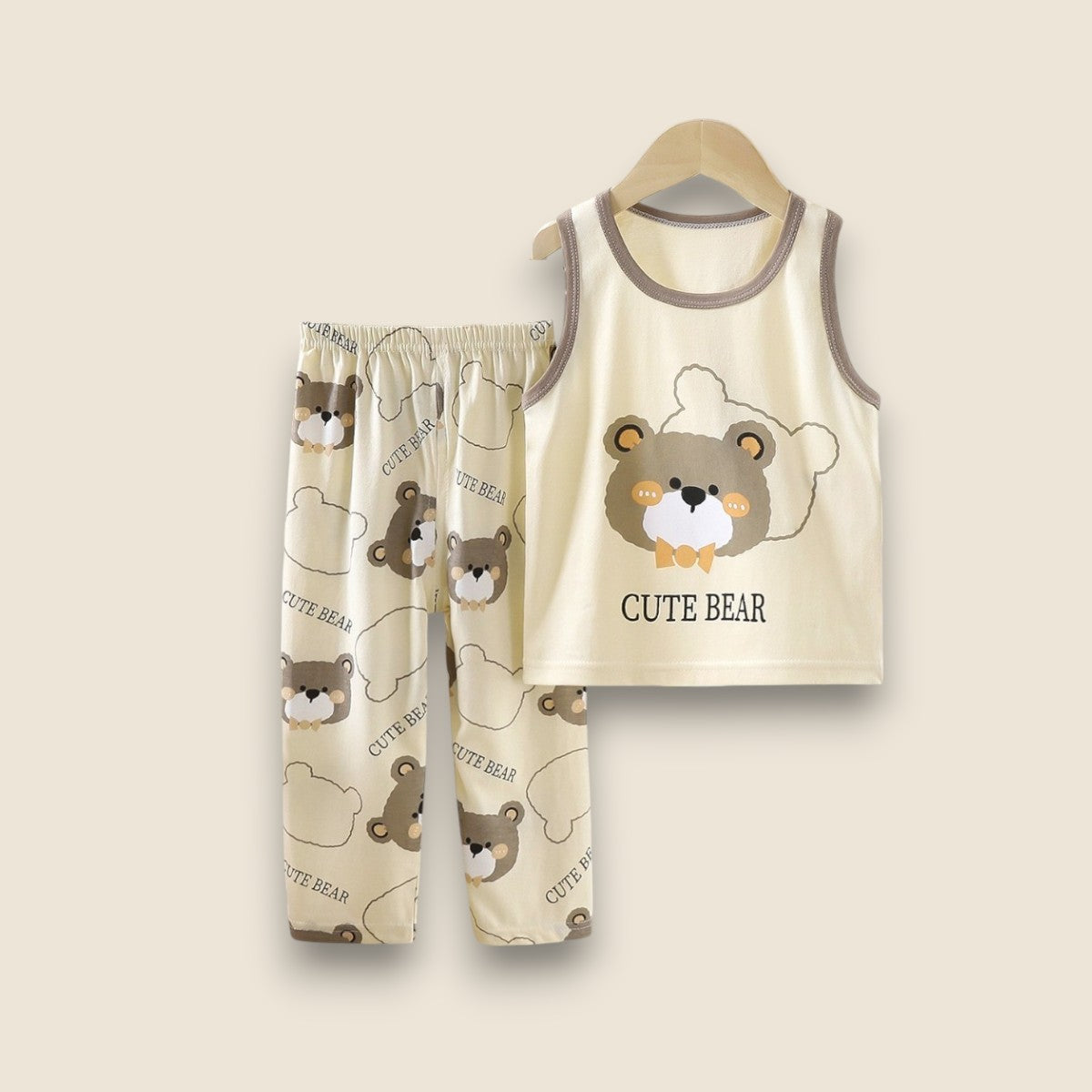 Summer Cotton Pajama set-Mr Bear