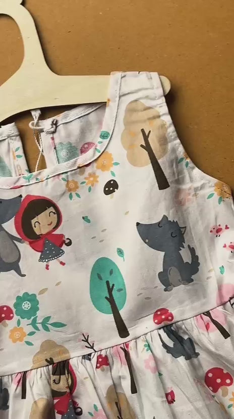 Girls Summer dress- Red riding hood