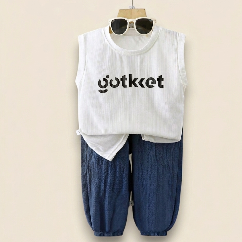 Korean Girls Summer Set-Blue