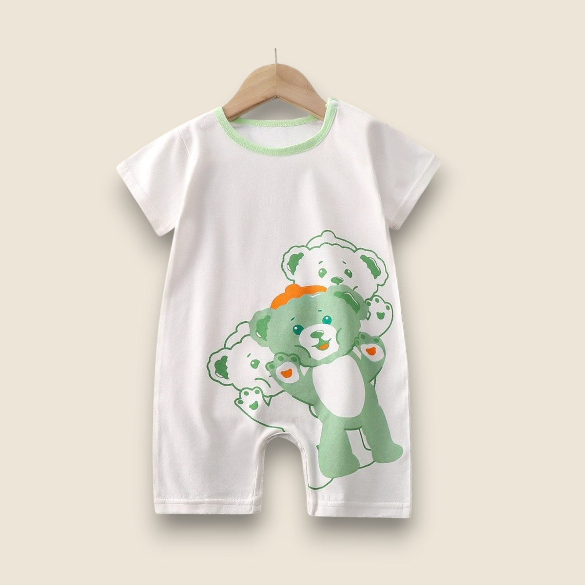 Cotton Summer Romper-Little Bear