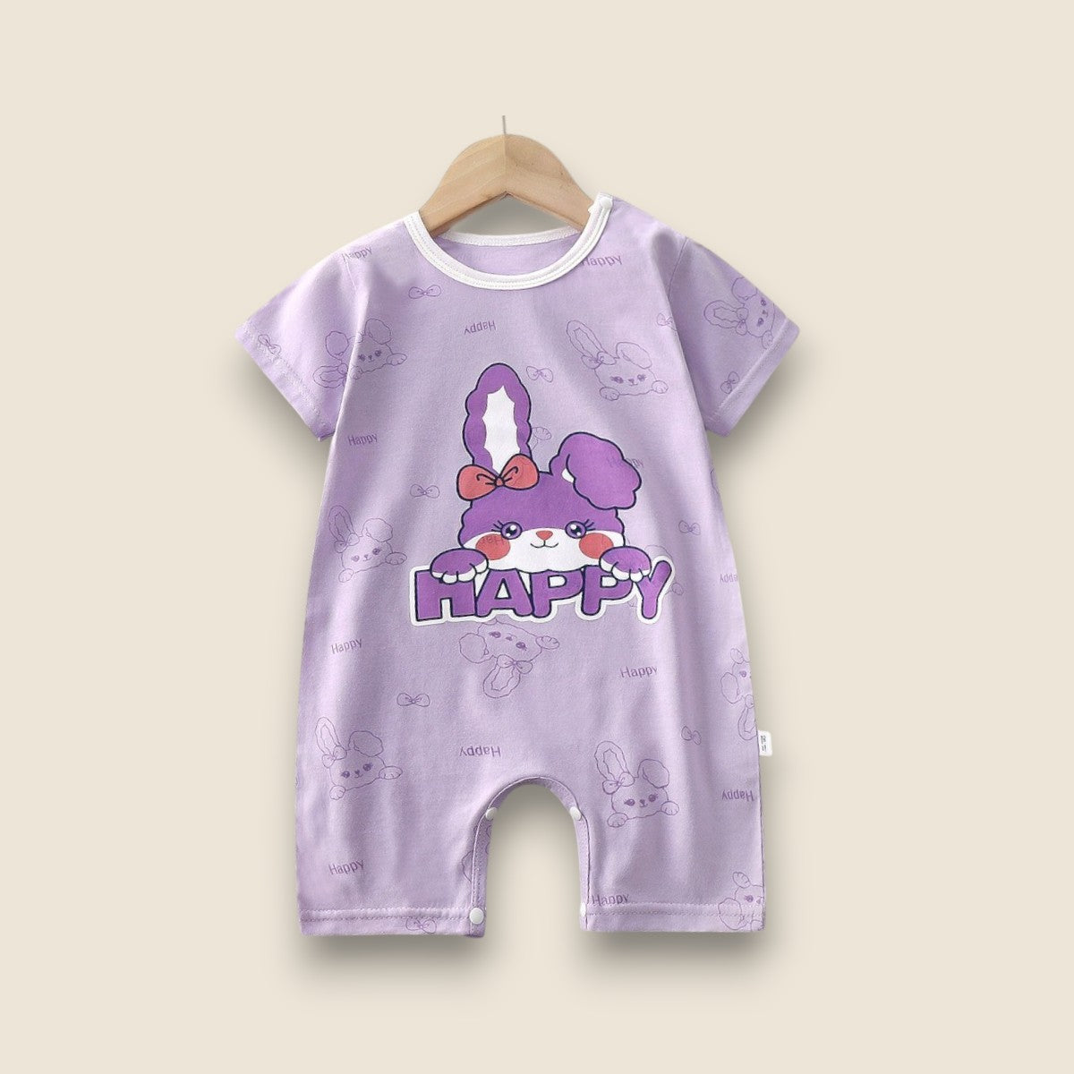 Cotton Summer Romper-Happy Bunny