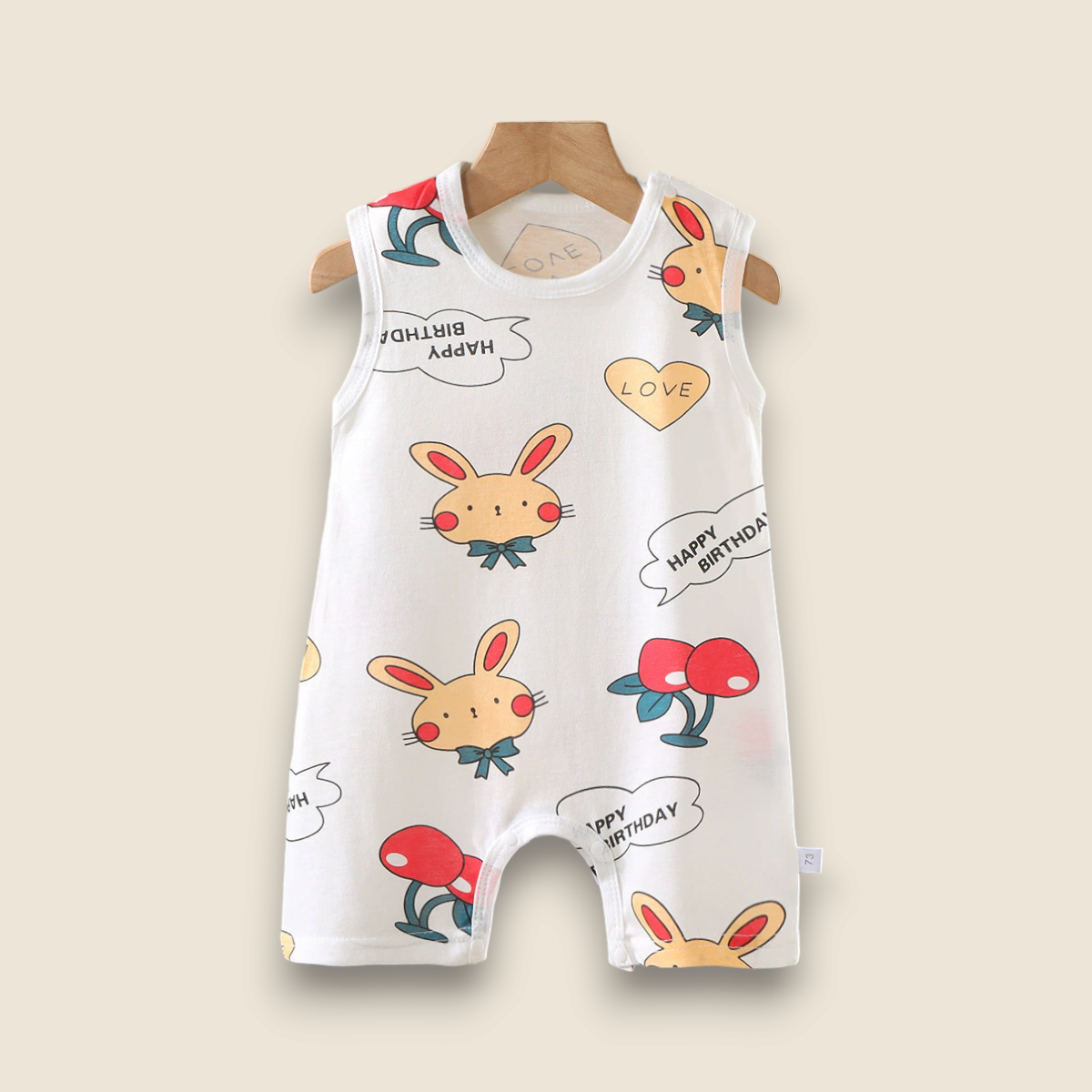 Baby Summer Romper-Happy Birthday