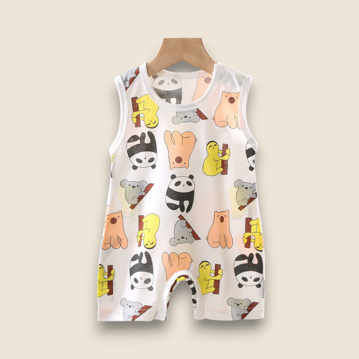 Baby Summer Romper-Panda & Friends