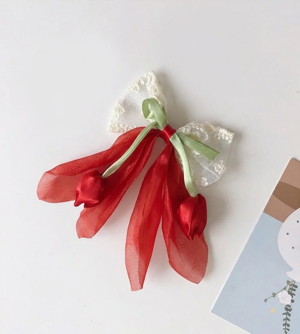 Tulip Bow Hair clip-Large