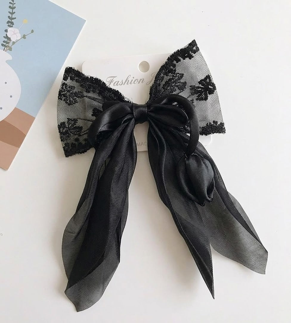 Tulip Bow Hair clip-Large